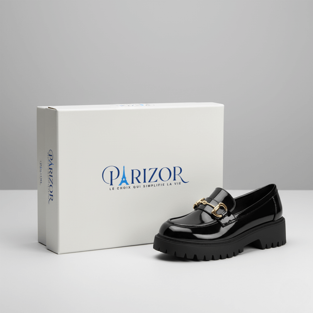Loafers pour Femme à Semelle Plateforme – Chaussures Slip-On Confortables avec Boucle Métallique