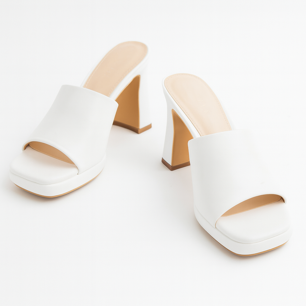 Sandales à Talon Carré Femme – Plateforme Haute & Bout Carré