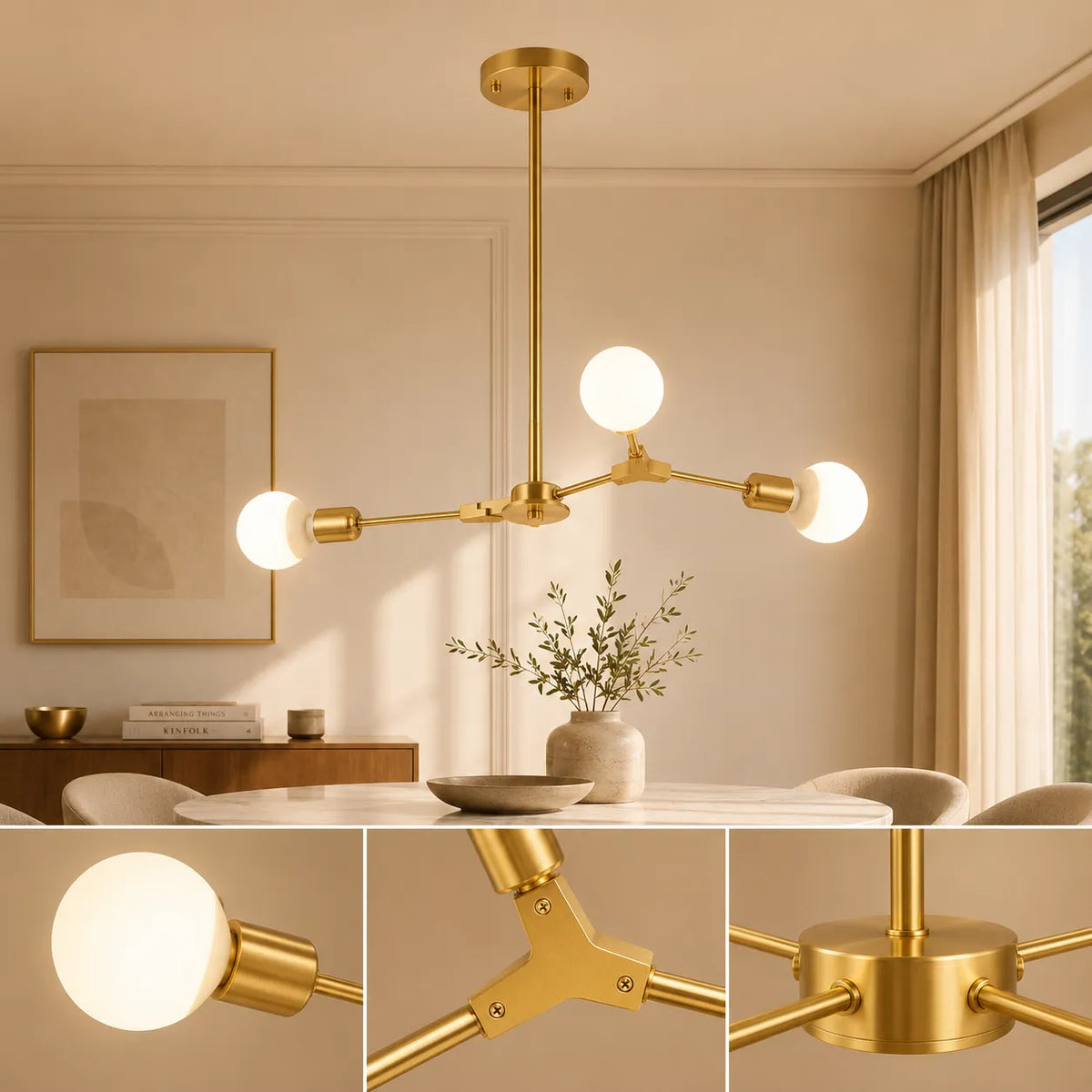 Auréa™ Élégance | lustre salon moderne - lustre cuisine moderne