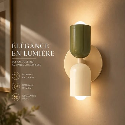 Lunéa™ Nordique | Élégante applique murale LED pour les salons