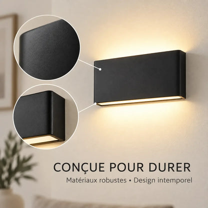 Applique Murale Nordica Alu | Lampe murale en aluminium étanche IP65, chambre et salle de bain