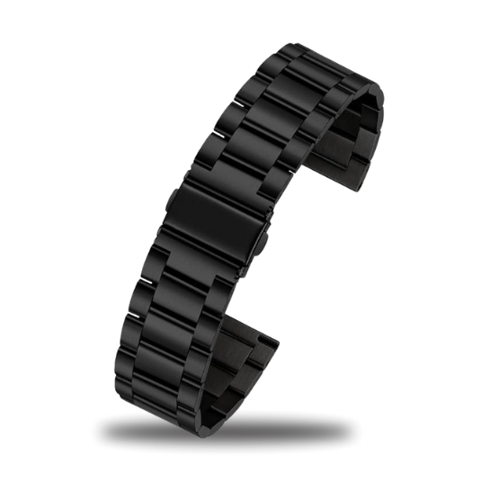 Bracelet métal noir pour montres 22 mm (Alpha, Commander, Raptor, BravoS2)