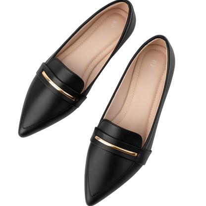 Chaussures plates femme à bout pointu – Mocassins