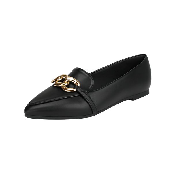 Mocassins Femme – Chaussures Plates avec Chaîne Décorative