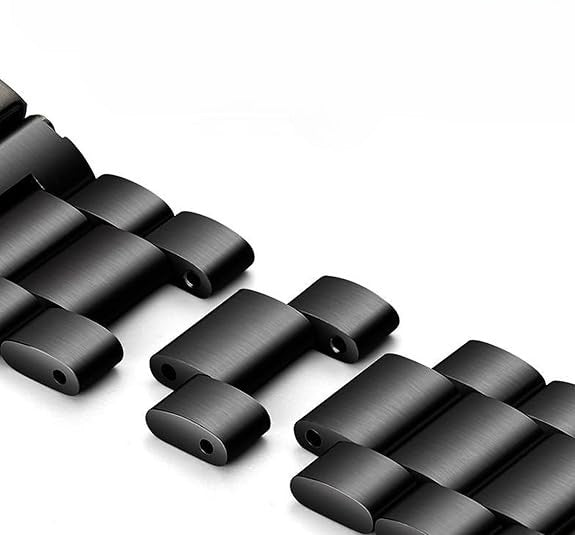 Bracelet métal noir pour montres 22 mm (Alpha, Commander, Raptor, BravoS2)