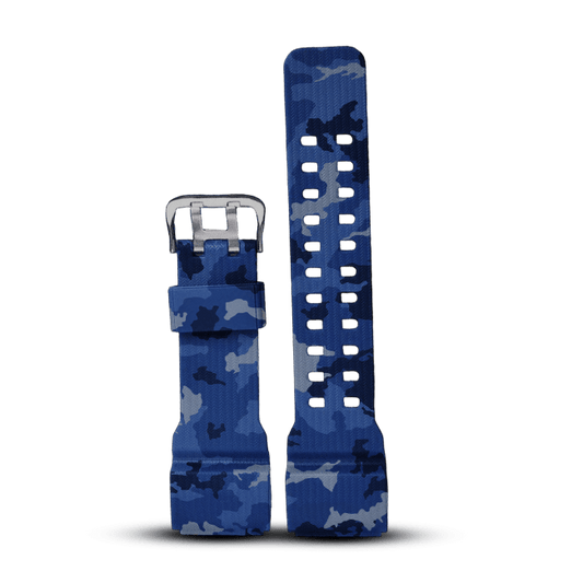 Bracelet bleu camouflage pour montre Delta Pro